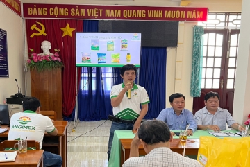 ANGIMEX- DASCO TRIỂN KHAI LIÊN KẾT SẢN XUẤT VÀ TIÊU THỤ LÚA VỤ THU ĐÔNG NĂM 2022 TẠI HUYỆN CHỢ MỚI
